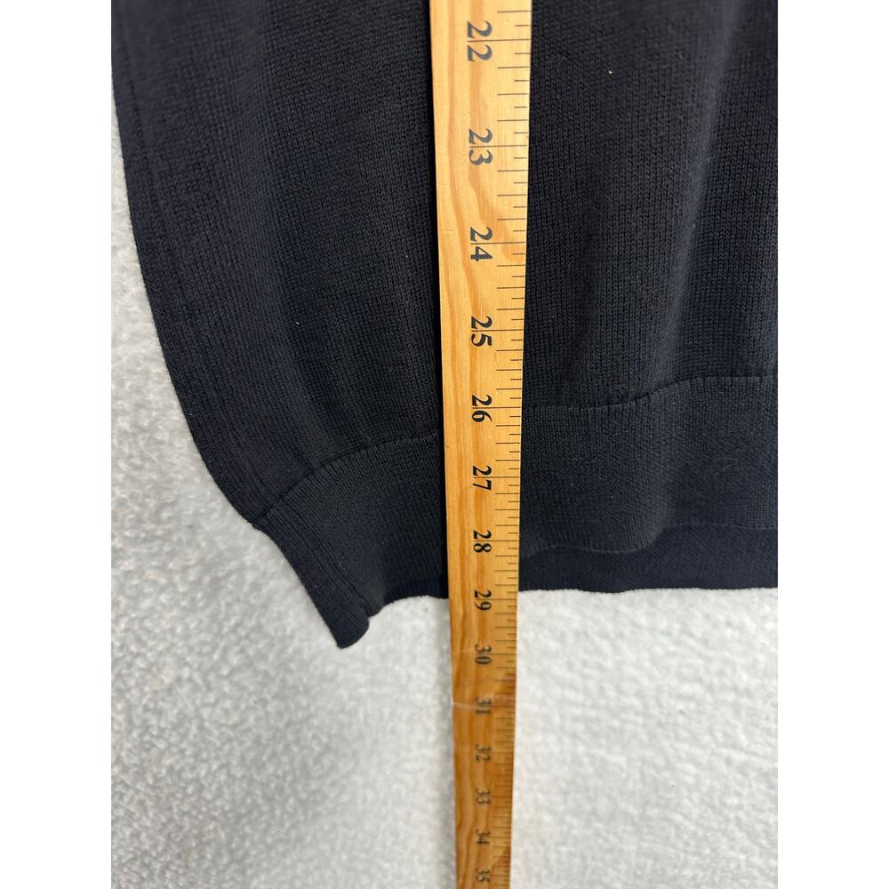 Alfani Men's Black Quarter-Zip Ribbed Placket Sweater Size Small - Picture 4 of 11